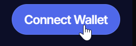 The Connect Wallet button of the SPACE Liquidity UI
