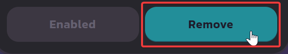 The Remove and Confirm buttons on PancakeSwap V2